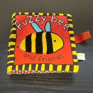 Priddy Books Fuzzy Bee and Friends Soft Book - Red and Yellow